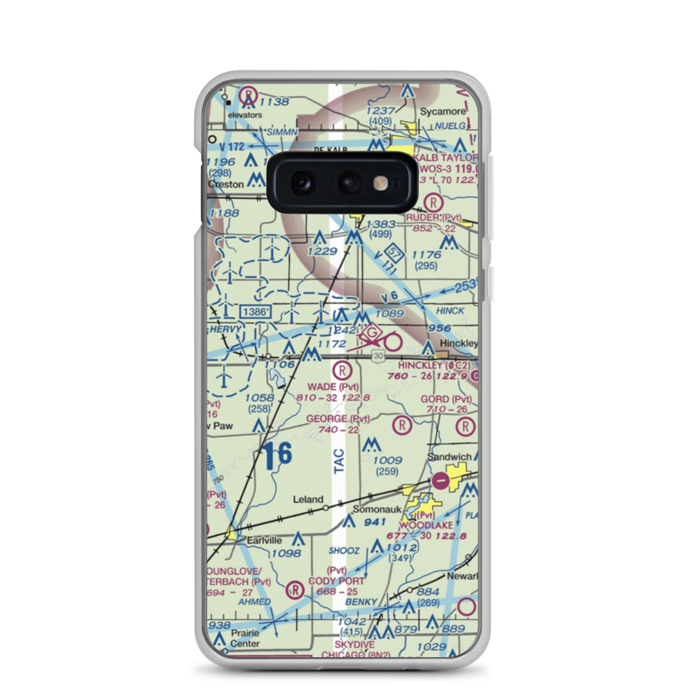 Wade Airport (56LL) VFR Sectional Samsung Case Samsung Galaxy S10e model shown