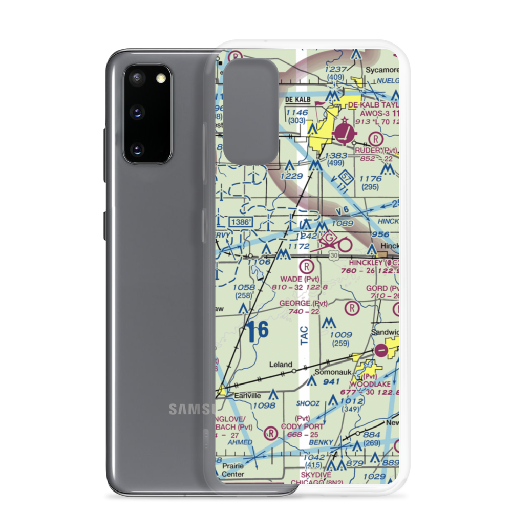 Wade Airport (56LL) VFR Sectional Samsung Case Samsung Galaxy S20 model shown