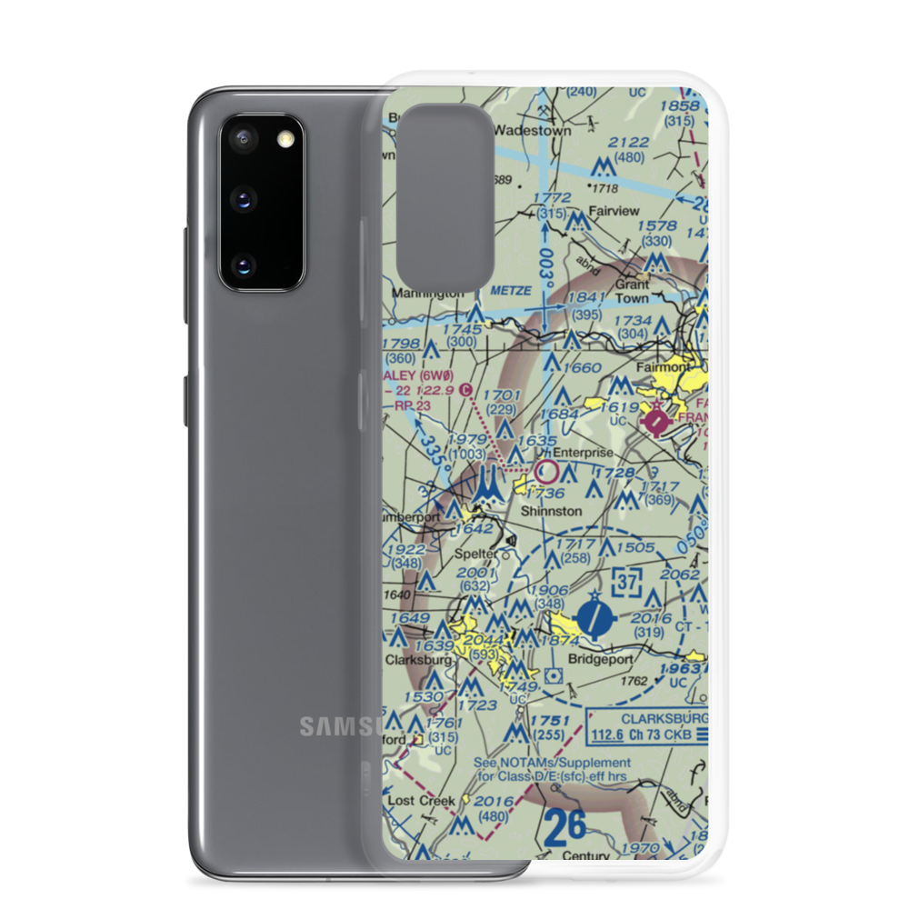 Wade F Maley Field (6W0) VFR Sectional Samsung Case Samsung Galaxy S20 model shown