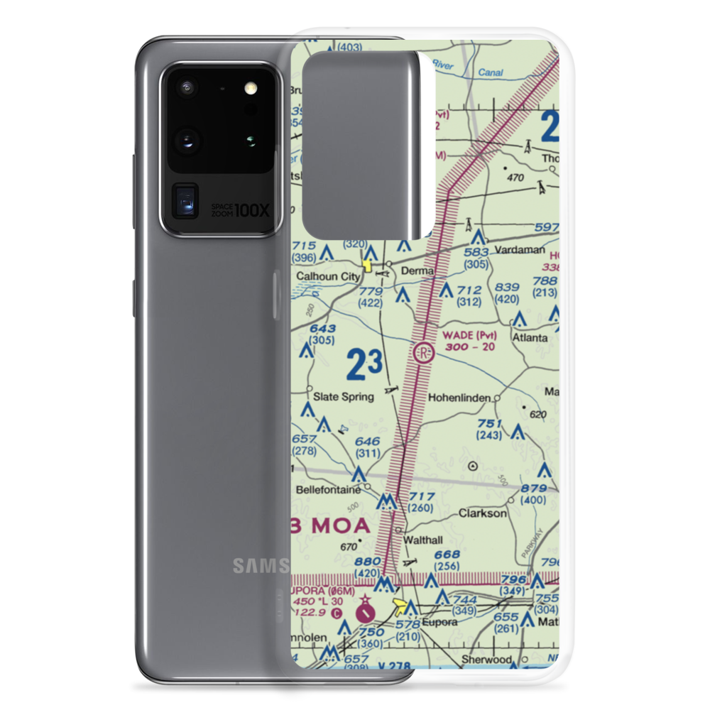 Wade Field (MS76) VFR Sectional Samsung Case Samsung Galaxy S20 Ultra model shown