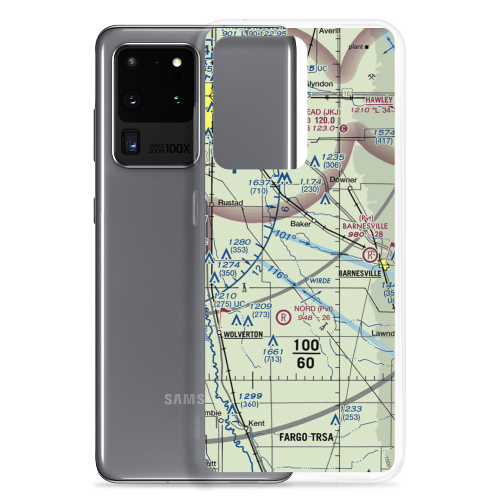 Wagner Farm Airport (36MN) VFR Sectional Samsung Case Samsung Galaxy S20 Ultra model shown