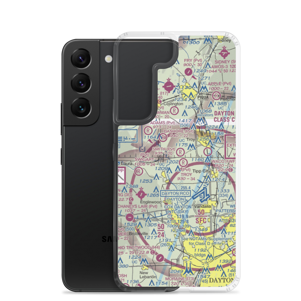 Wagner International Airport (OI06) VFR Sectional Samsung Case Samsung Galaxy S22 model shown
