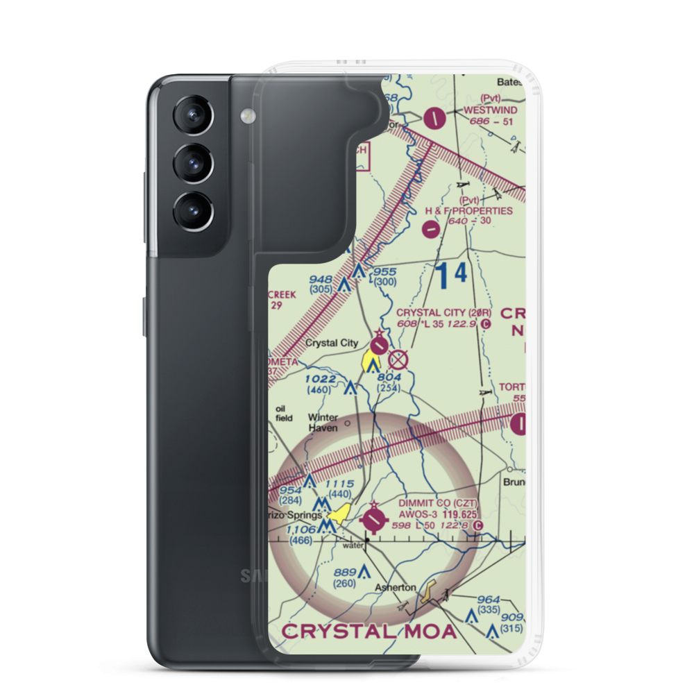 Wagner-Braxdale Airport (2TE8) VFR Sectional Samsung Case Samsung Galaxy S21 model shown
