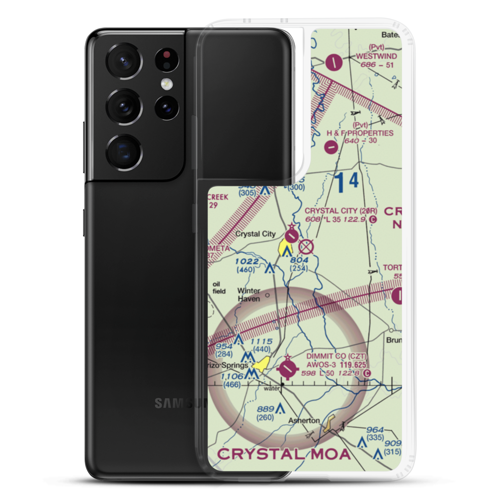 Wagner-Braxdale Airport (2TE8) VFR Sectional Samsung Case Samsung Galaxy S21 Ultra model shown