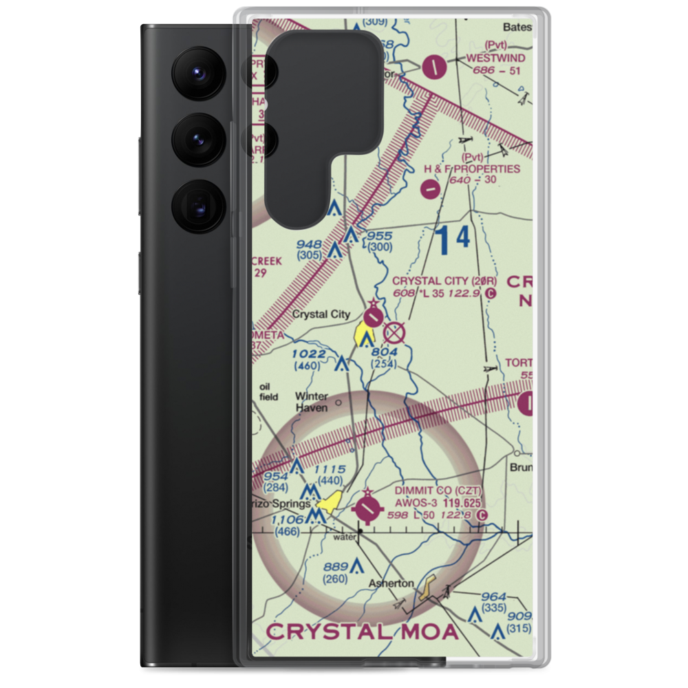 Wagner-Braxdale Airport (2TE8) VFR Sectional Samsung Case Samsung Galaxy S22 Ultra model shown