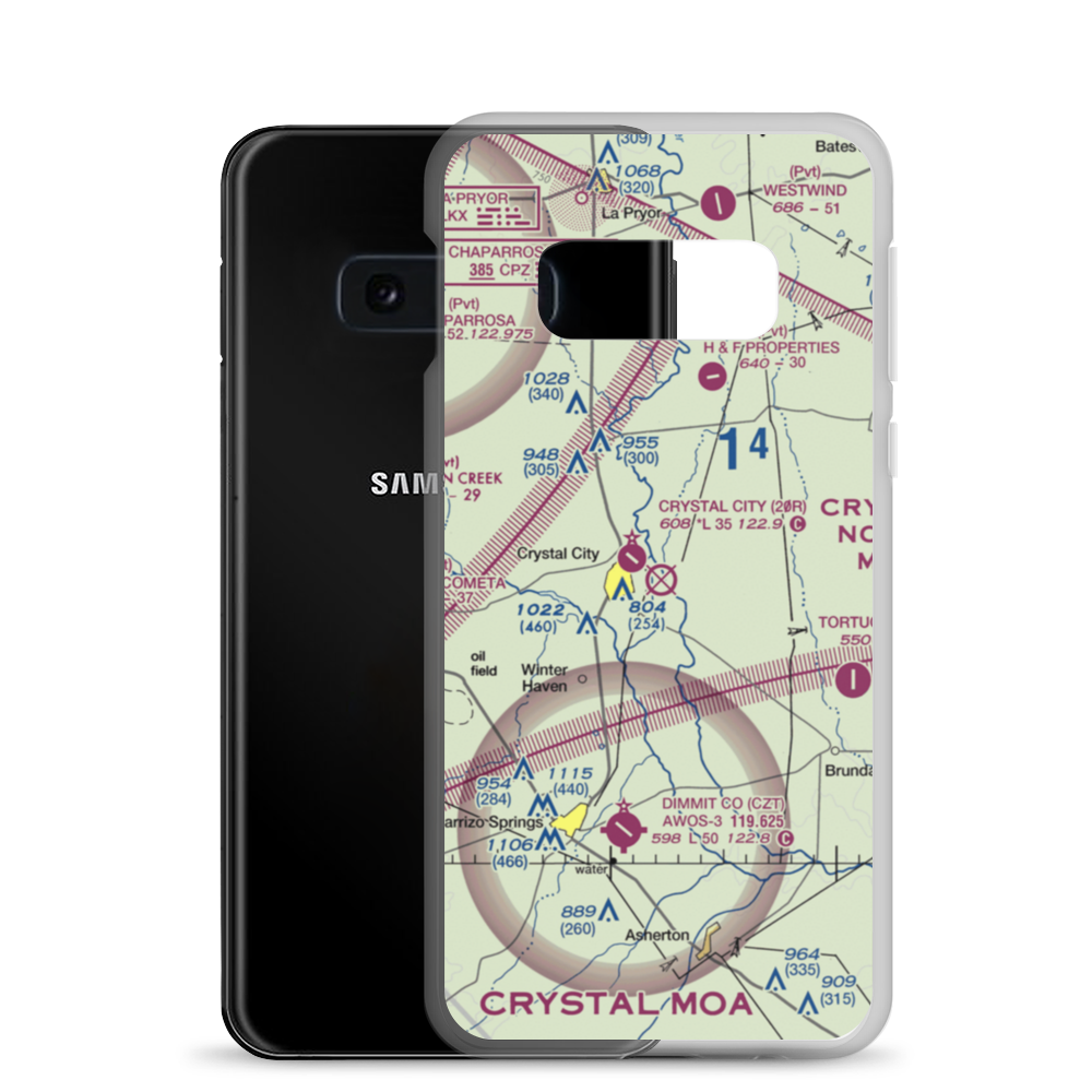 Wagner-Braxdale Airport (2TE8) VFR Sectional Samsung Case Samsung Galaxy S10e model shown