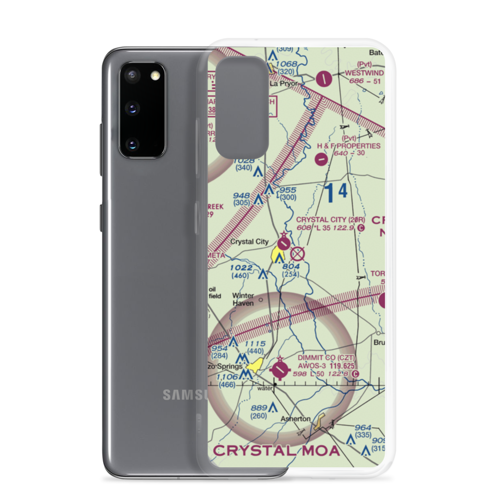 Wagner-Braxdale Airport (2TE8) VFR Sectional Samsung Case Samsung Galaxy S20 model shown