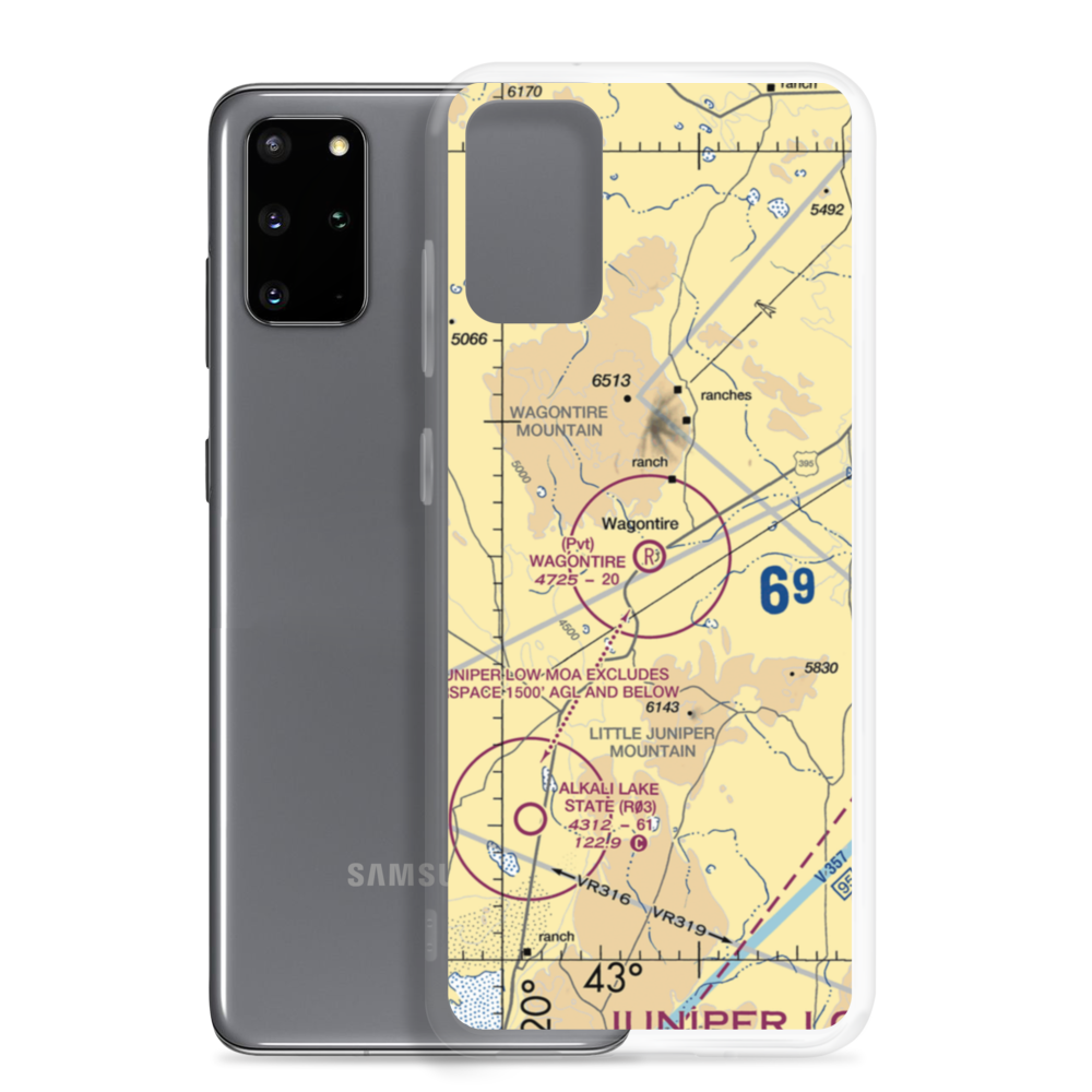 Wagontire Airport (81OR) VFR Sectional Samsung Case Samsung Galaxy S20 Plus model shown