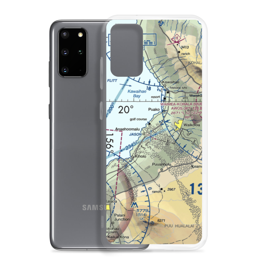 Waikoloa Heliport (WKL) VFR Sectional Samsung Case Samsung Galaxy S20 Plus model shown