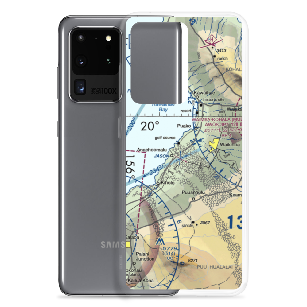 Waikoloa Heliport (WKL) VFR Sectional Samsung Case Samsung Galaxy S20 Ultra model shown