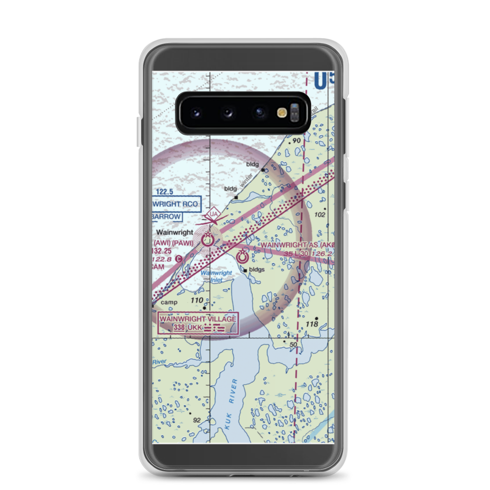 Wainwright Air Station (AK03) VFR Sectional Samsung Case Samsung Galaxy S10 model shown