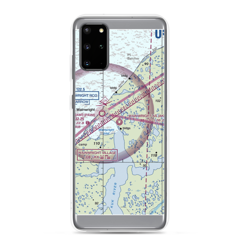 Wainwright Air Station (AK03) VFR Sectional Samsung Case Samsung Galaxy S20 Plus model shown