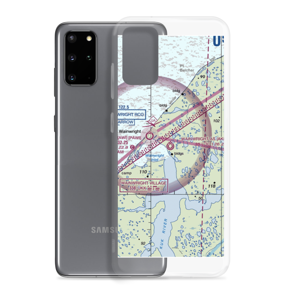 Wainwright Air Station (AK03) VFR Sectional Samsung Case Samsung Galaxy S20 Plus model shown
