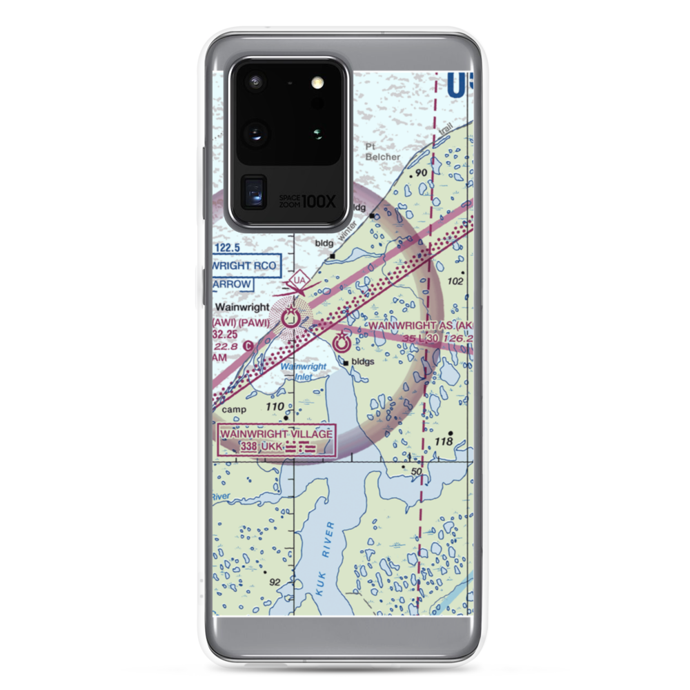 Wainwright Air Station (AK03) VFR Sectional Samsung Case Samsung Galaxy S20 Ultra model shown