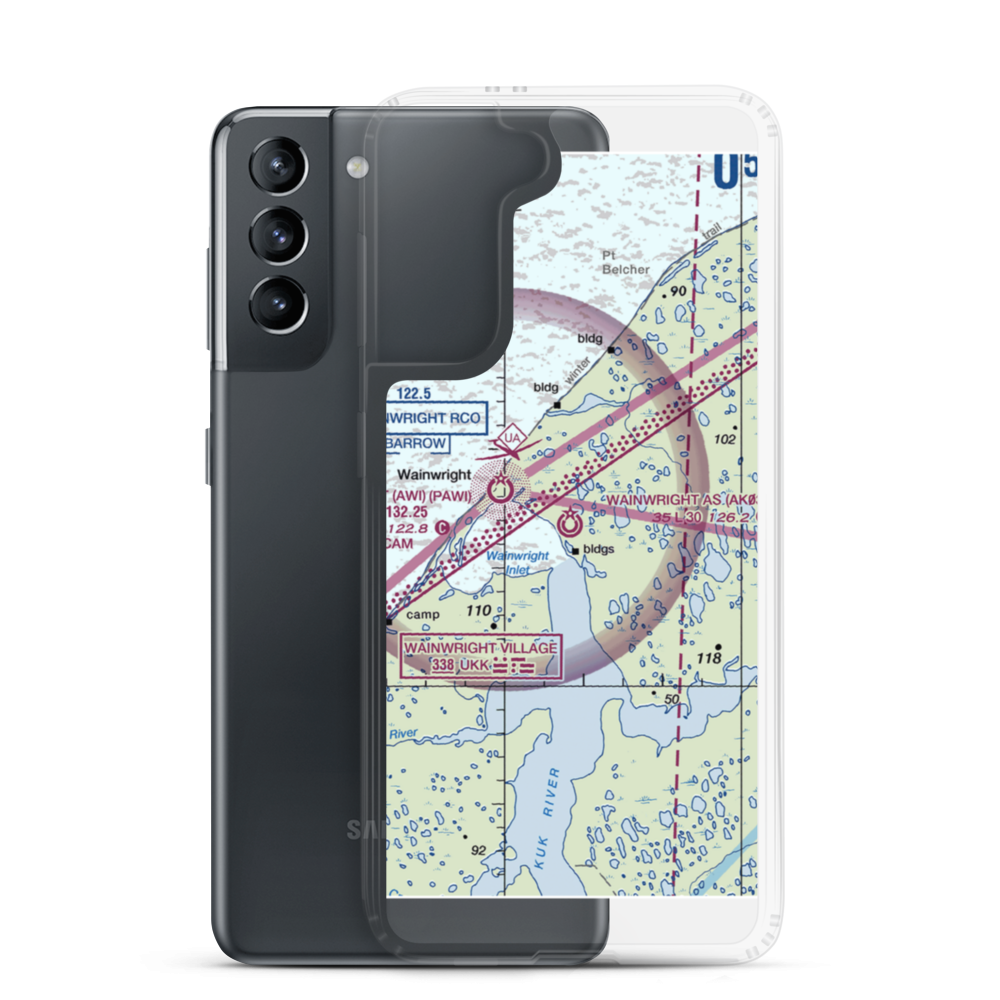 Wainwright Air Station (AK03) VFR Sectional Samsung Case Samsung Galaxy S21 model shown