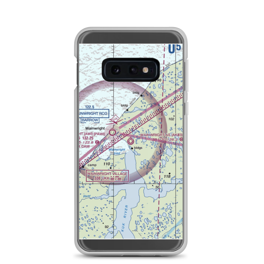 Wainwright Air Station (AK03) VFR Sectional Samsung Case Samsung Galaxy S10e model shown