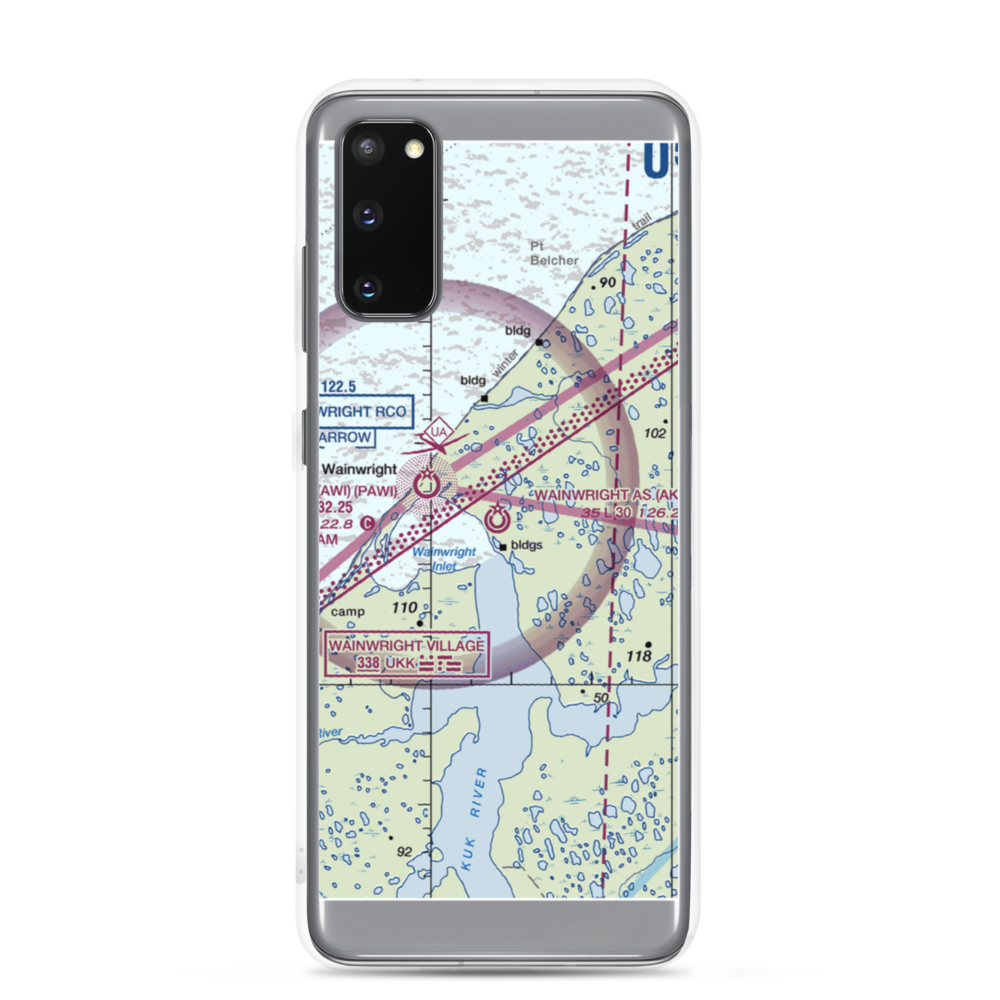 Wainwright Air Station (AK03) VFR Sectional Samsung Case Samsung Galaxy S20 model shown