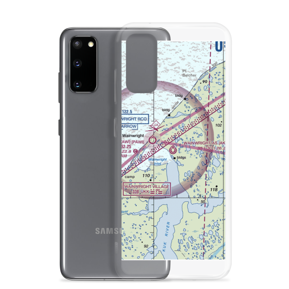 Wainwright Air Station (AK03) VFR Sectional Samsung Case Samsung Galaxy S20 model shown
