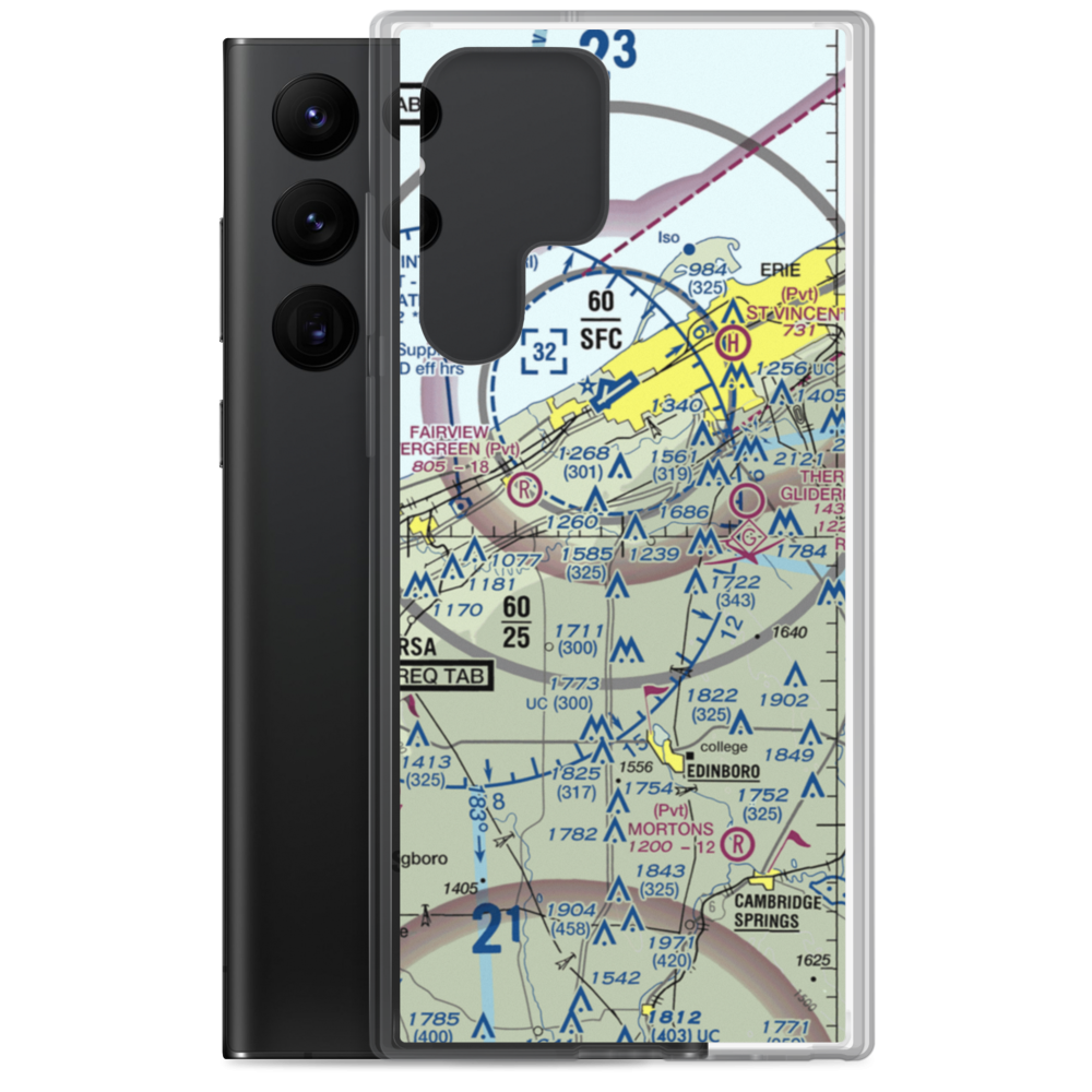 Waisley Airport (38PN) VFR Sectional Samsung Case Samsung Galaxy S22 Ultra model shown