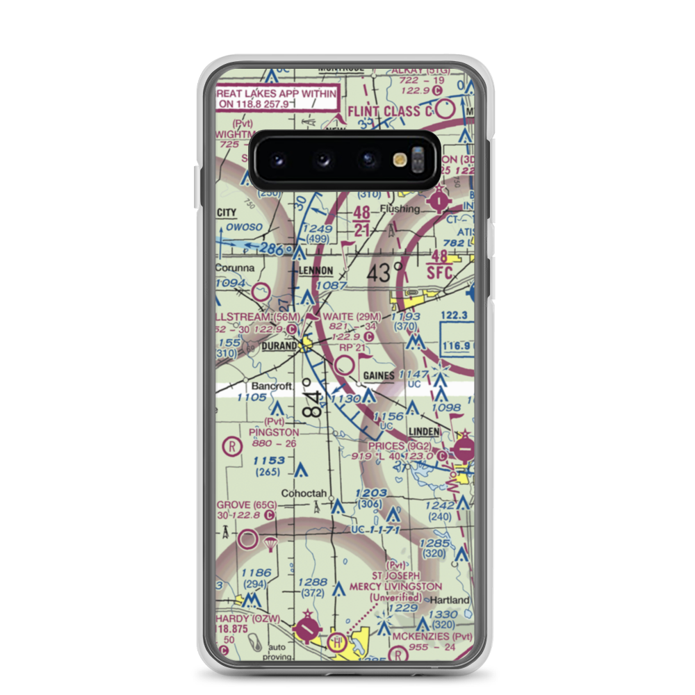 Waite Field Airport (29M) VFR Sectional Samsung Case Samsung Galaxy S10 model shown