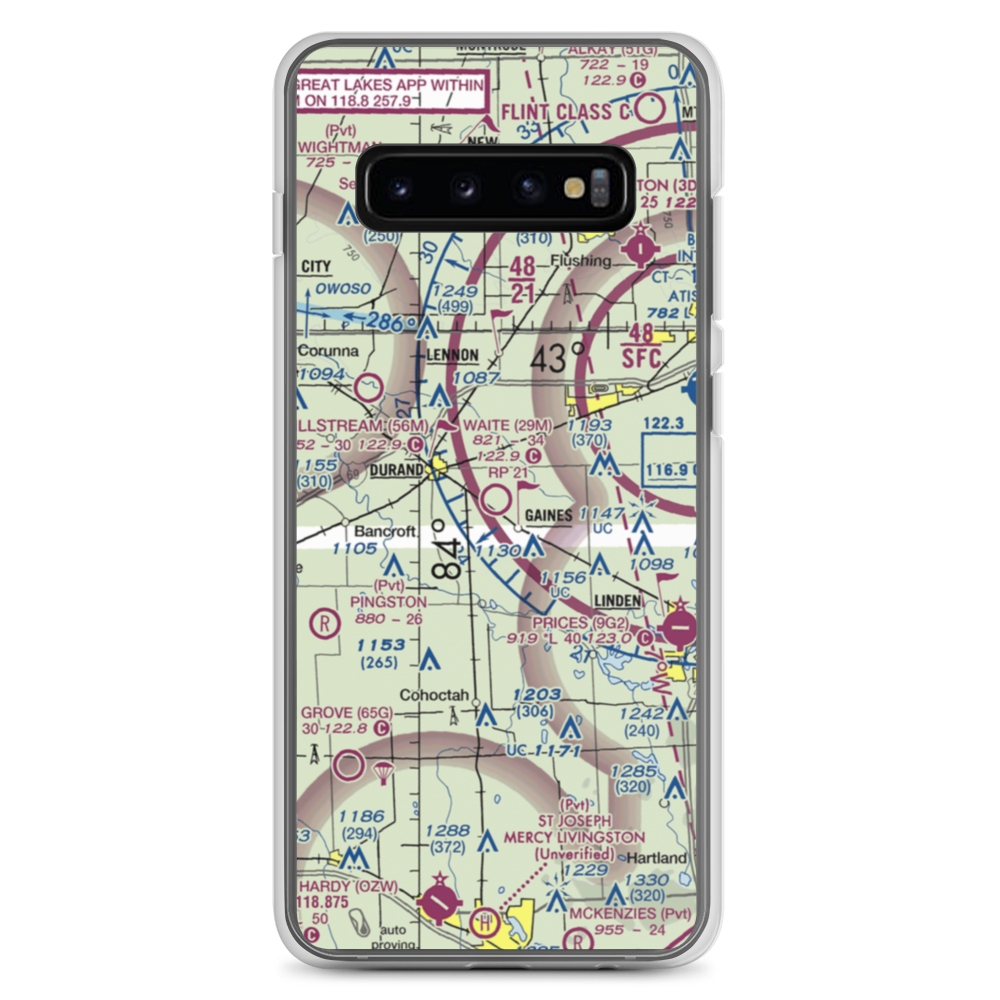 Waite Field Airport (29M) VFR Sectional Samsung Case Samsung Galaxy S10+ model shown