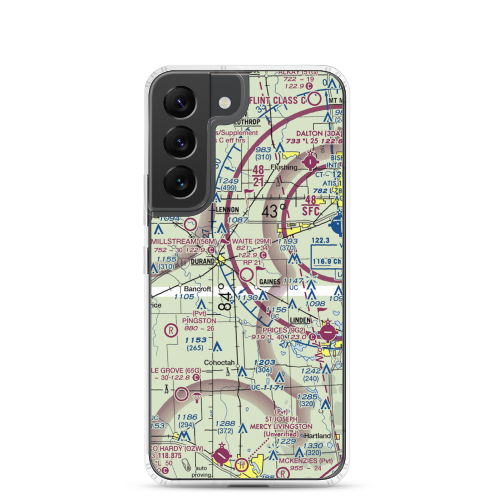 Waite Field Airport (29M) VFR Sectional Samsung Case Samsung Galaxy S22 model shown