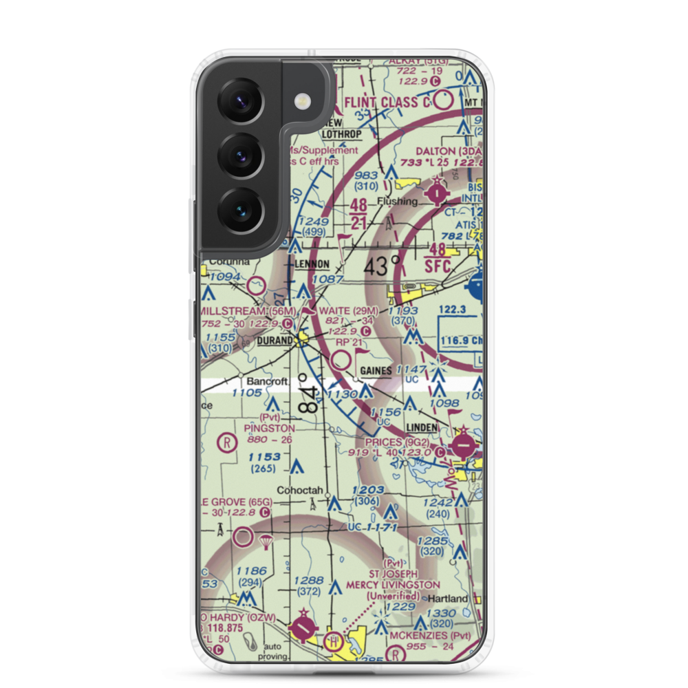 Waite Field Airport (29M) VFR Sectional Samsung Case Samsung Galaxy S22 Plus model shown