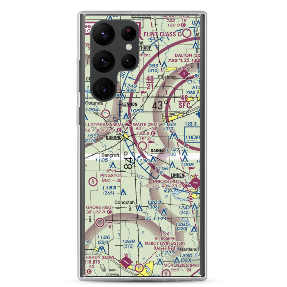 Waite Field Airport (29M) VFR Sectional Samsung Case Samsung Galaxy S22 Ultra model shown