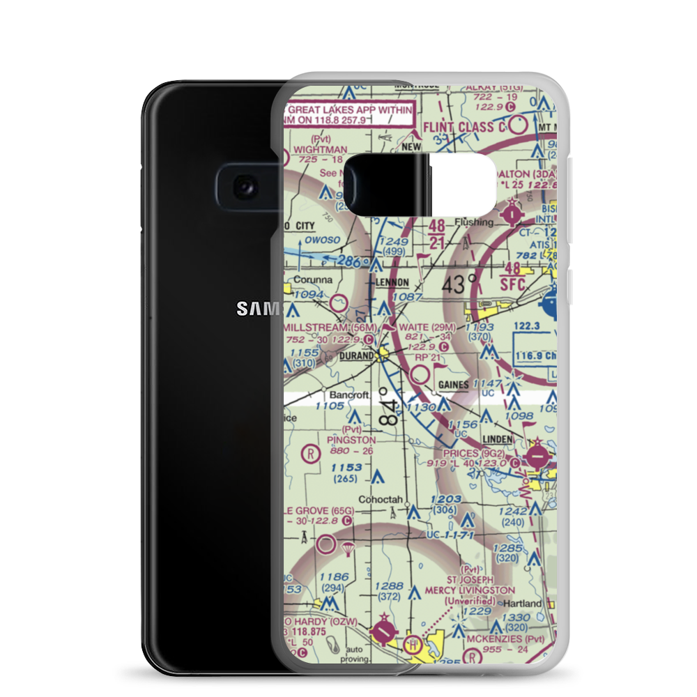 Waite Field Airport (29M) VFR Sectional Samsung Case Samsung Galaxy S10e model shown
