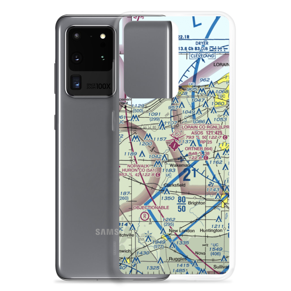 Wakeman Airport (I64) VFR Sectional Samsung Case Samsung Galaxy S20 Ultra model shown