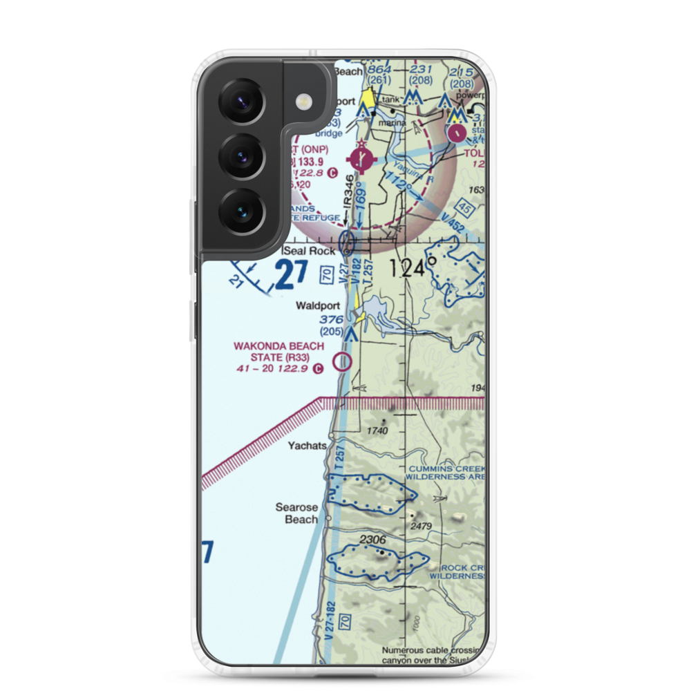 Wakonda Beach State Airport (R33) VFR Sectional Samsung Case Samsung Galaxy S22 Plus model shown