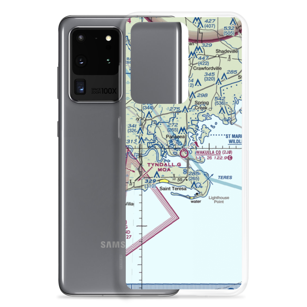 Wakulla County Airport (2J0) VFR Sectional Samsung Case Samsung Galaxy S20 Ultra model shown