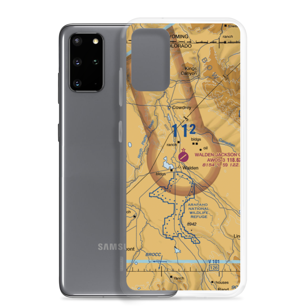 Walden Jackson County Airport (33V) VFR Sectional Samsung Case Samsung Galaxy S20 Plus model shown