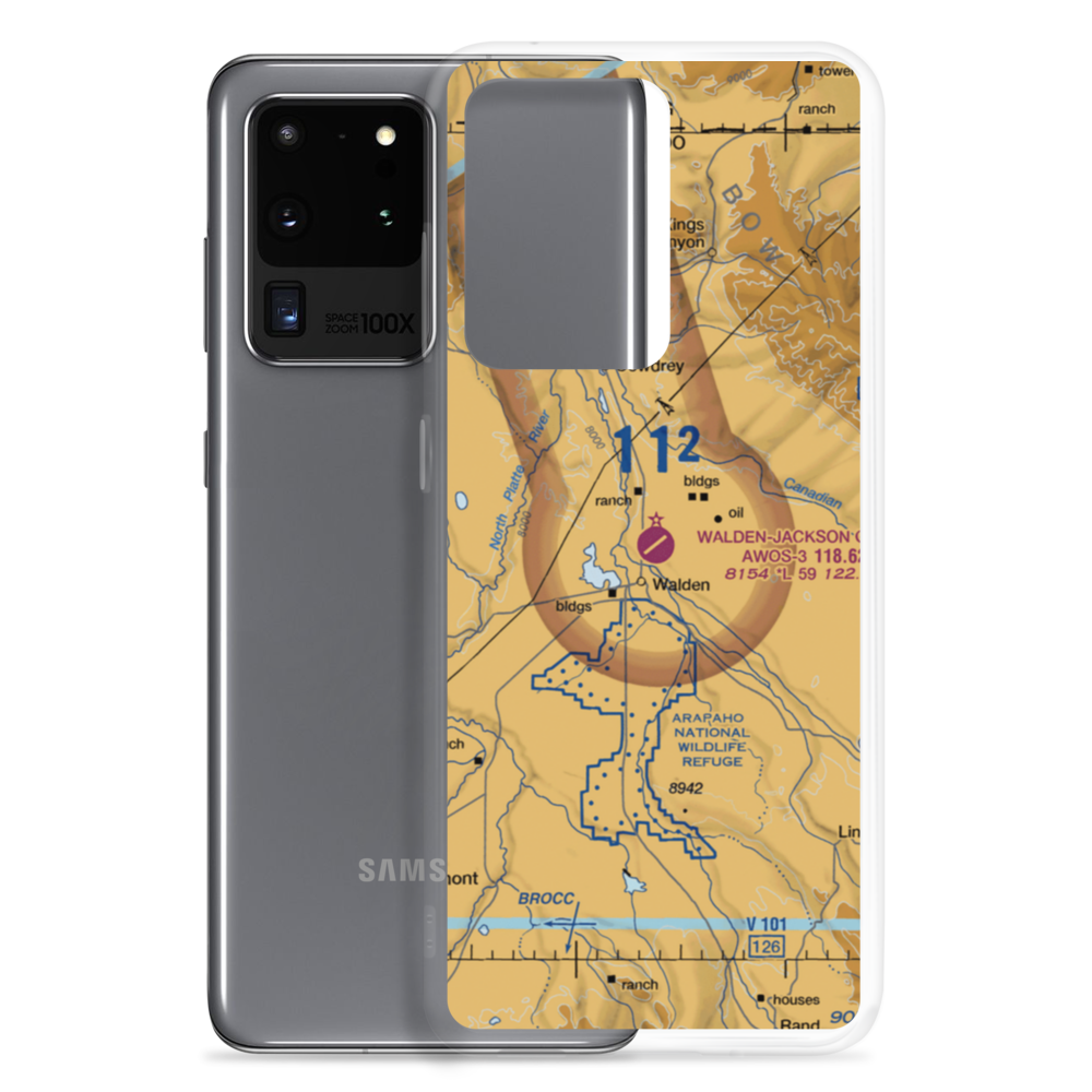 Walden Jackson County Airport (33V) VFR Sectional Samsung Case Samsung Galaxy S20 Ultra model shown