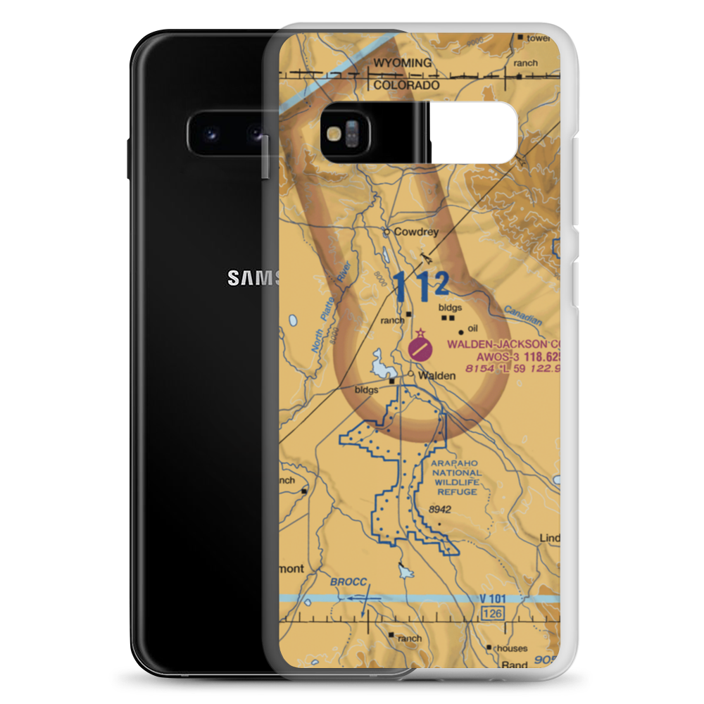 Walden Jackson County Airport (33V) VFR Sectional Samsung Case Samsung Galaxy S10+ model shown