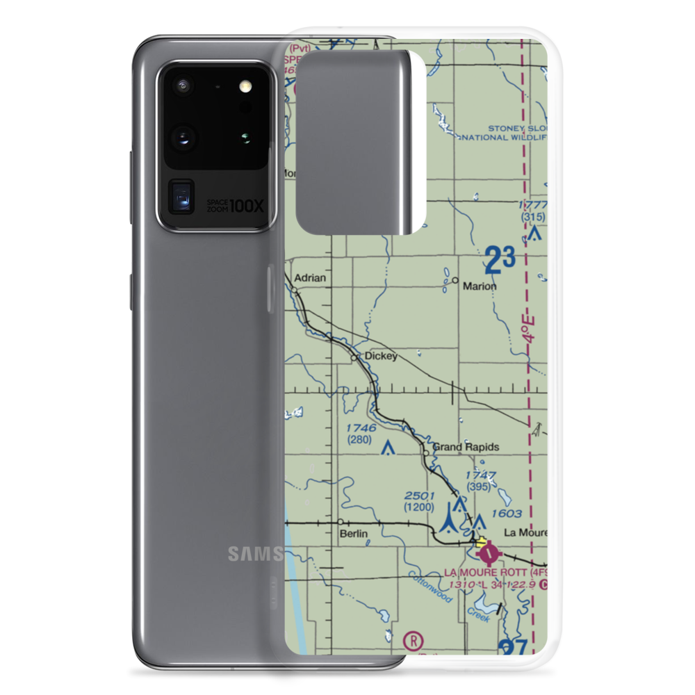 Waldie Farms Airport (67ND) VFR Sectional Samsung Case Samsung Galaxy S20 Ultra model shown