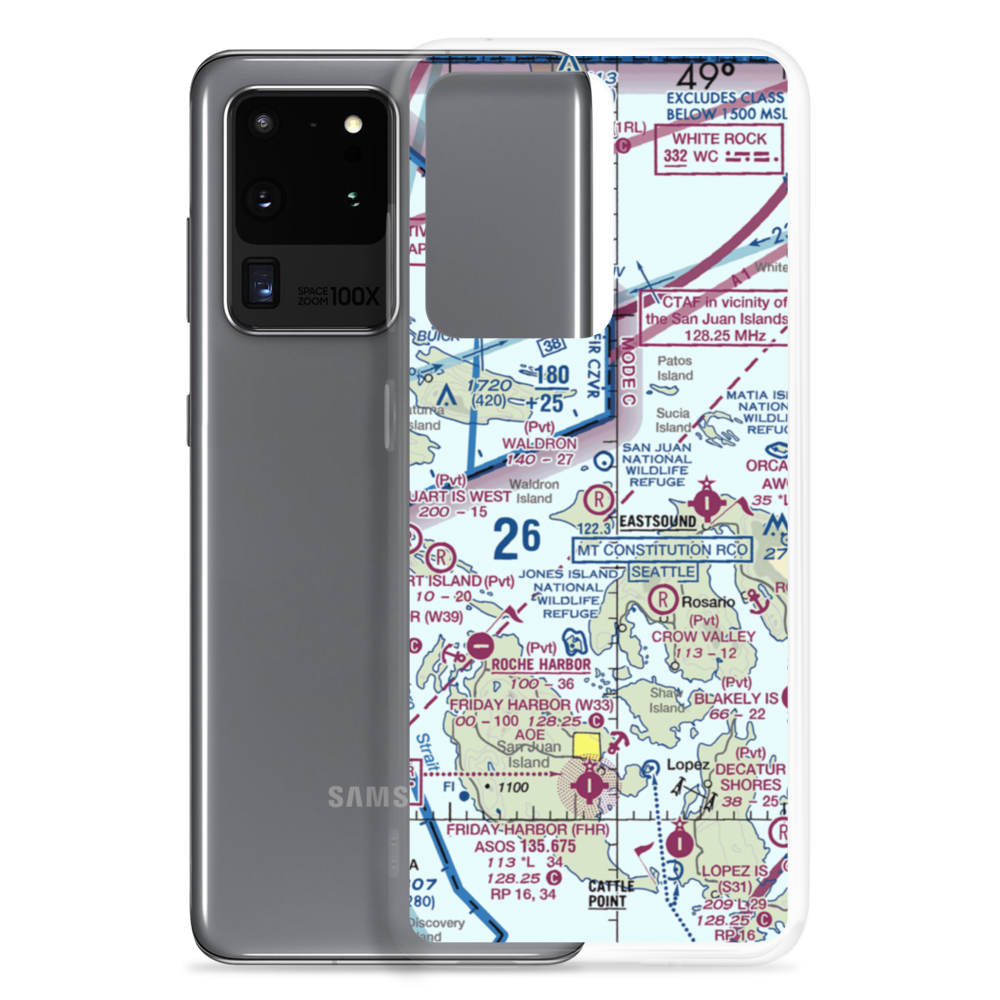 Waldron Airstrip (WDN) VFR Sectional Samsung Case Samsung Galaxy S20 Ultra model shown