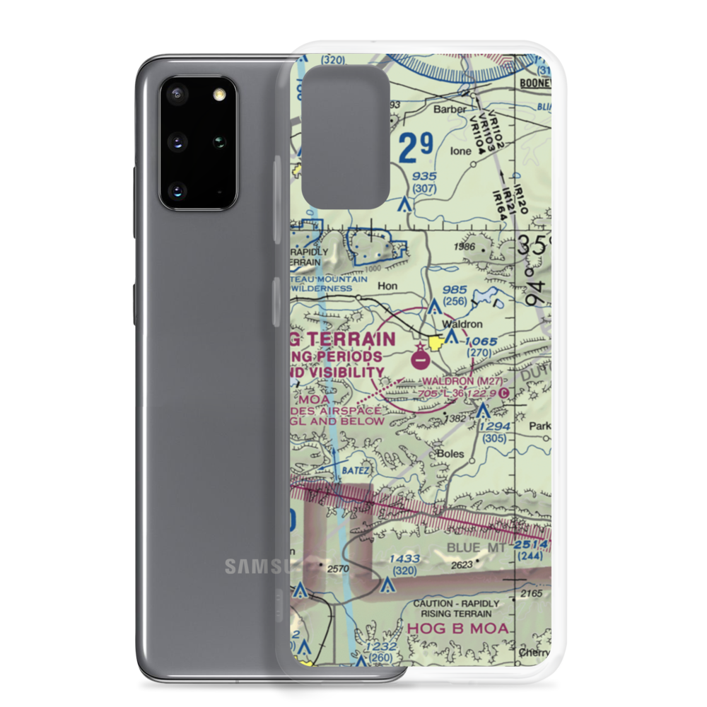 Waldron Municipal Airport (M27) VFR Sectional Samsung Case Samsung Galaxy S20 Plus model shown