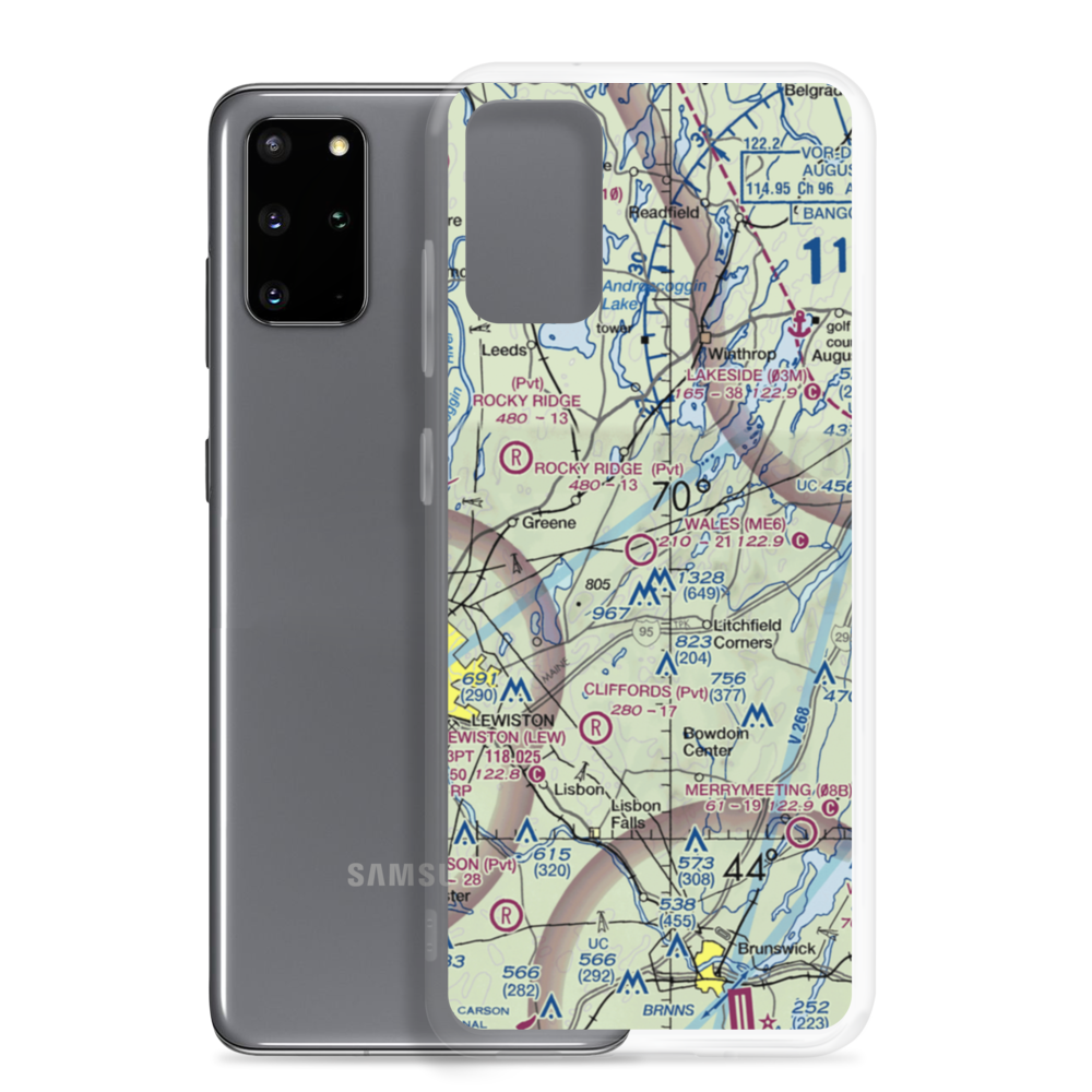 Wales Airport (ME6) VFR Sectional Samsung Case Samsung Galaxy S20 Plus model shown