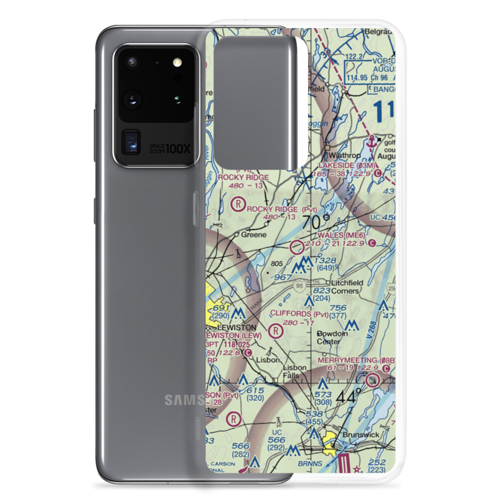 Wales Airport (ME6) VFR Sectional Samsung Case Samsung Galaxy S20 Ultra model shown