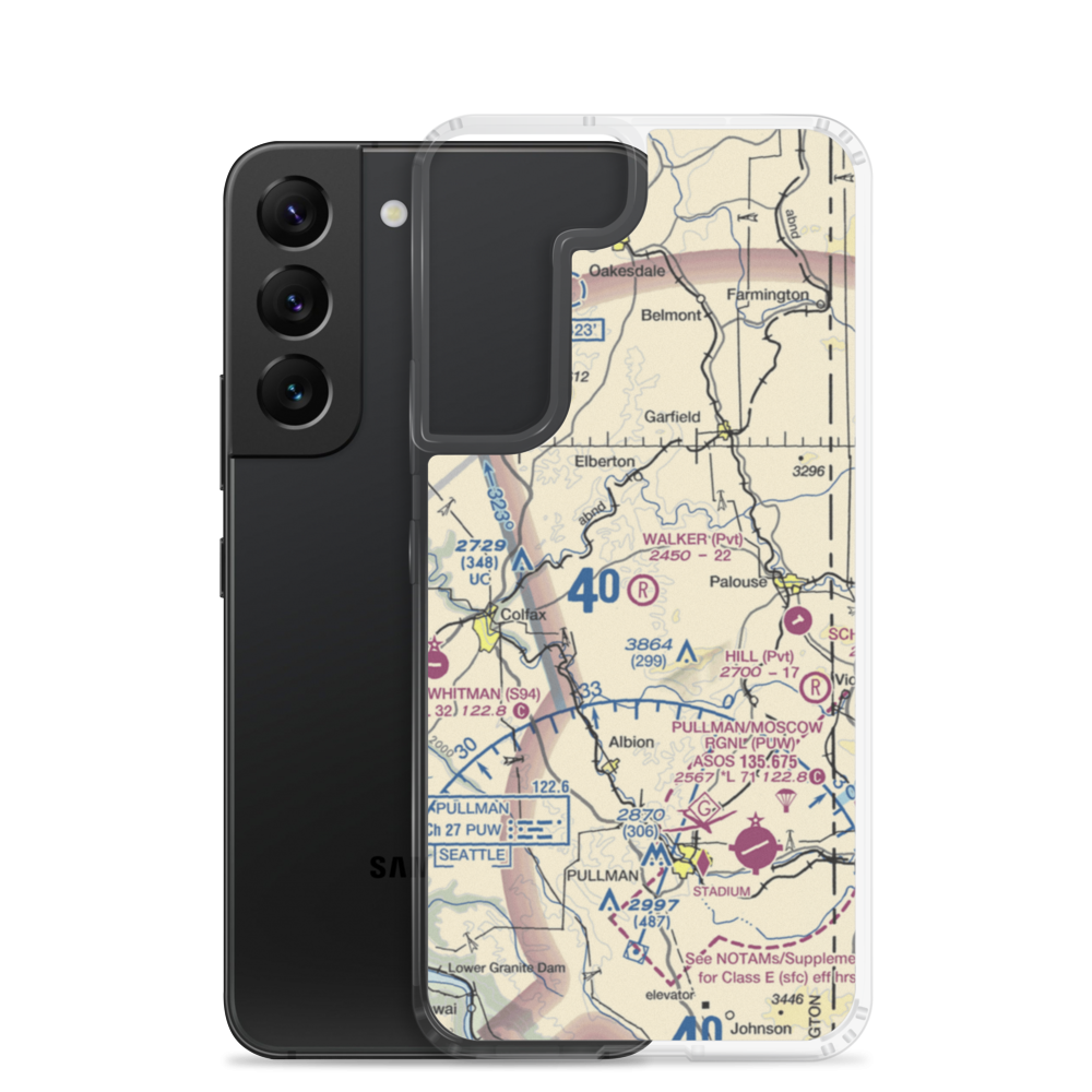 Walker Airport (12WT) VFR Sectional Samsung Case Samsung Galaxy S22 model shown