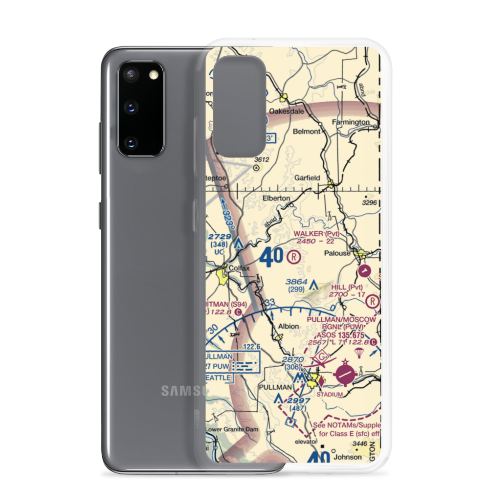 Walker Airport (12WT) VFR Sectional Samsung Case Samsung Galaxy S20 model shown