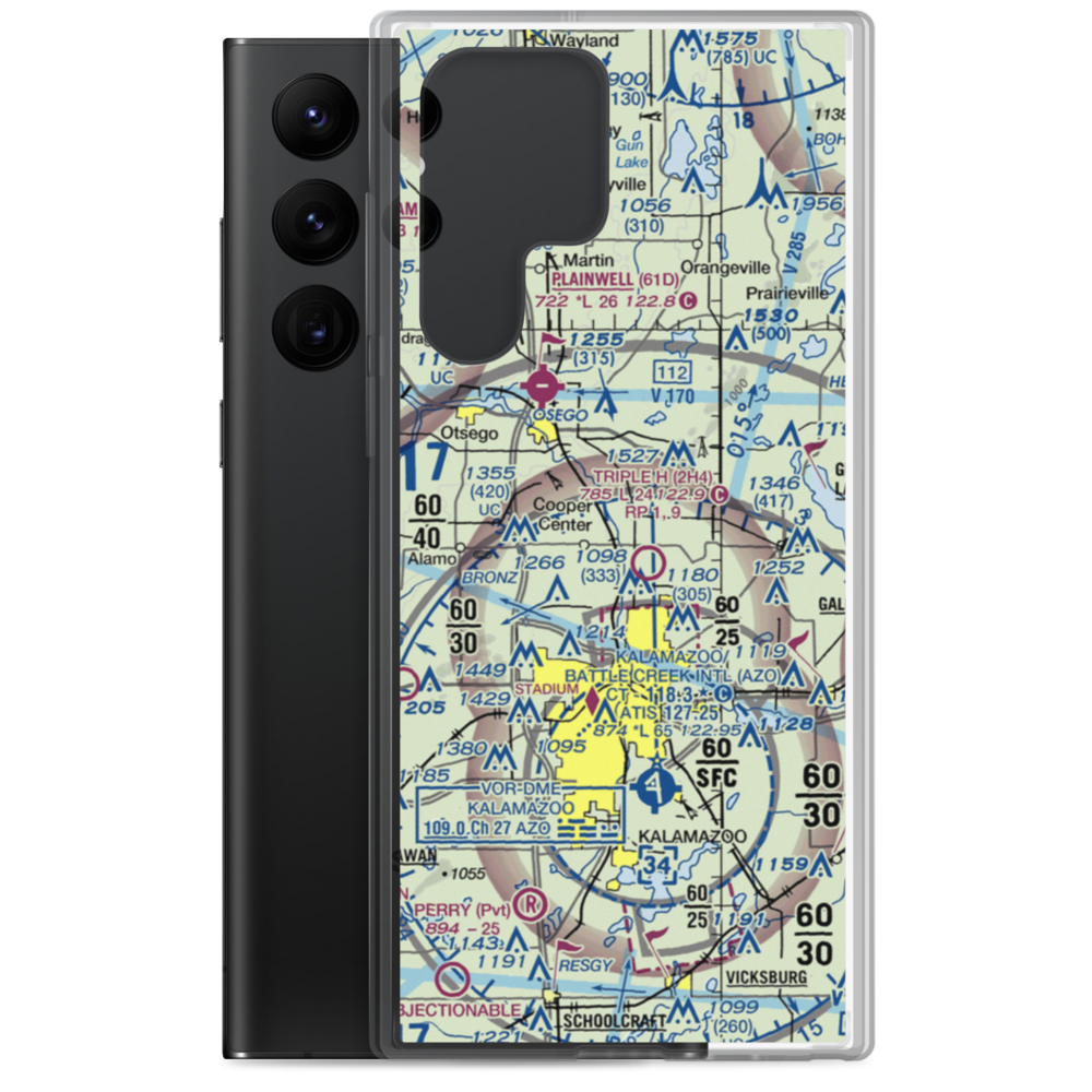 Walker Airport (7MI7) VFR Sectional Samsung Case Samsung Galaxy S22 Ultra model shown