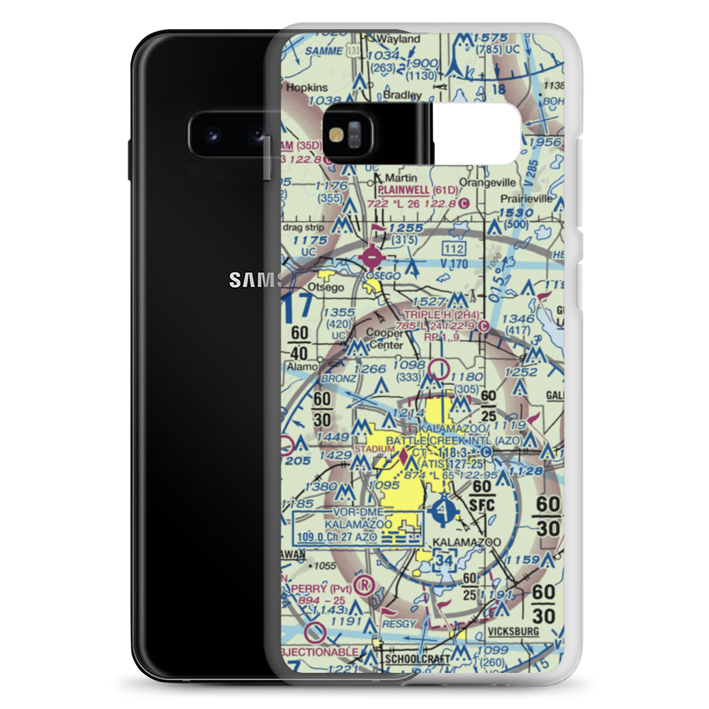 Walker Airport (7MI7) VFR Sectional Samsung Case Samsung Galaxy S10+ model shown