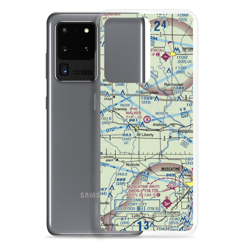 Walker Field (4IA2) VFR Sectional Samsung Case Samsung Galaxy S20 Ultra model shown