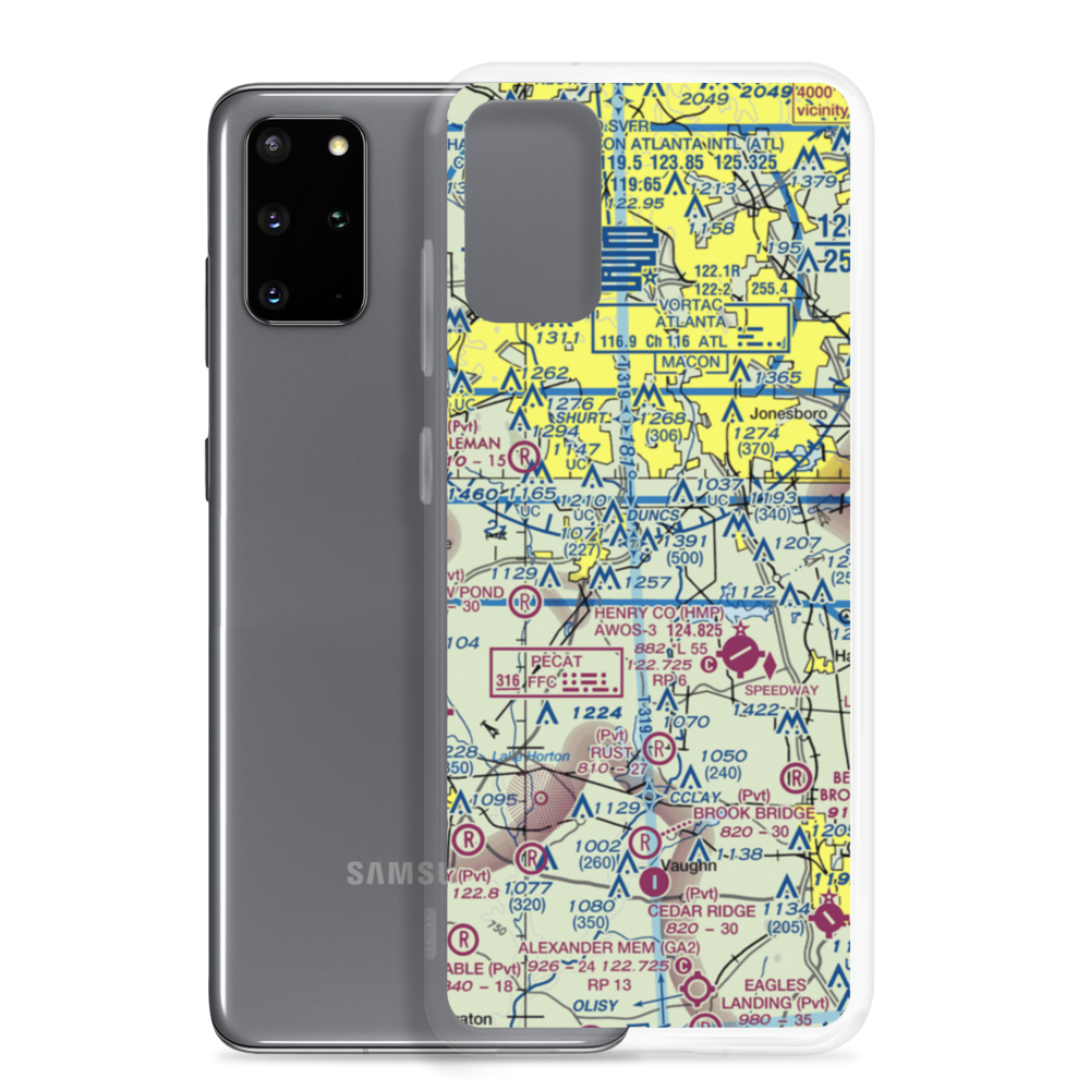 Walker Field (GA90) VFR Sectional Samsung Case Samsung Galaxy S20 Plus model shown