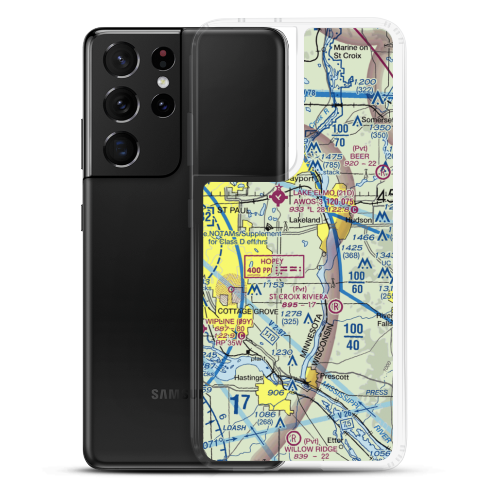 Walker Field (MY35) VFR Sectional Samsung Case Samsung Galaxy S21 Ultra model shown