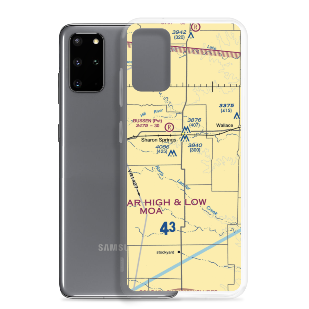 Walker Strip (6KS3) VFR Sectional Samsung Case Samsung Galaxy S20 Plus model shown