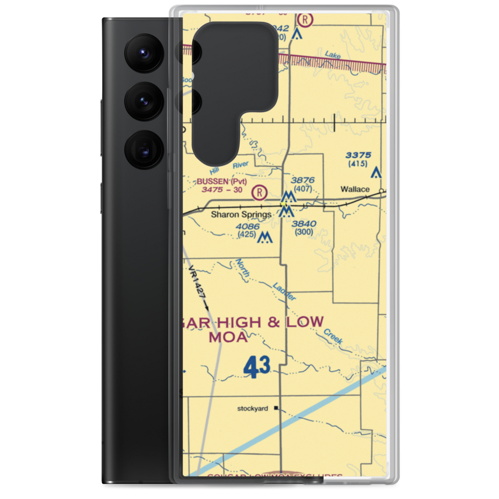 Walker Strip (6KS3) VFR Sectional Samsung Case Samsung Galaxy S22 Ultra model shown