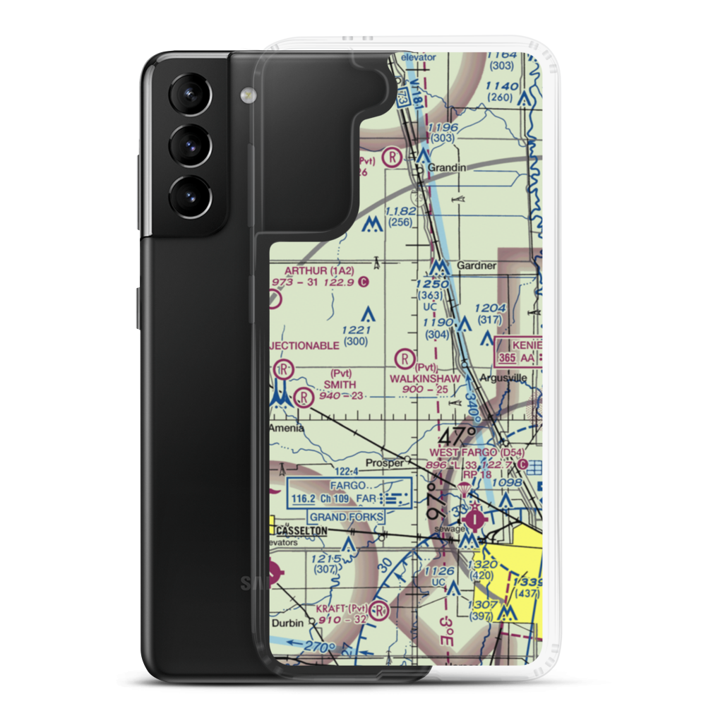 Walkinshaw Airport (1ND4) VFR Sectional Samsung Case Samsung Galaxy S21 Plus model shown